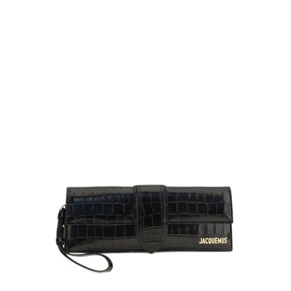 Jacquemus Women La Pochette Bambino Leather Clutch